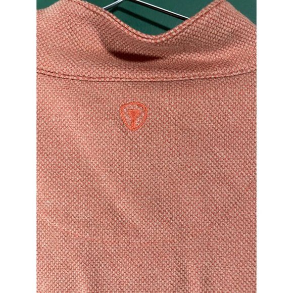 ProTour - Men's Orange 1/4 Zip Long Sleeve Pullover - Size L - Picture 4 of 5